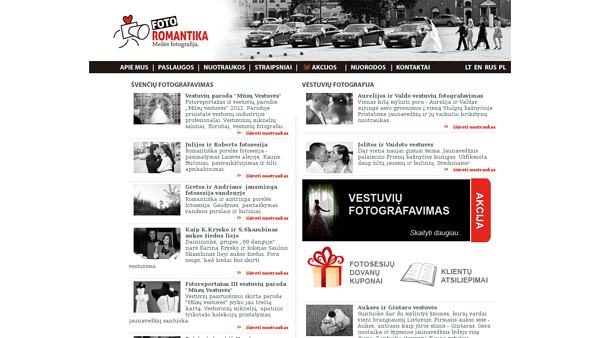 Fotoromantika - prisiminimų džiaugmas. Vestuvių fotografija
