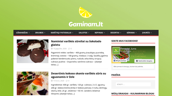 Receptai internete