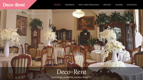 Deco – Rent - dirbtinių gėlių kompozicijų nuoma