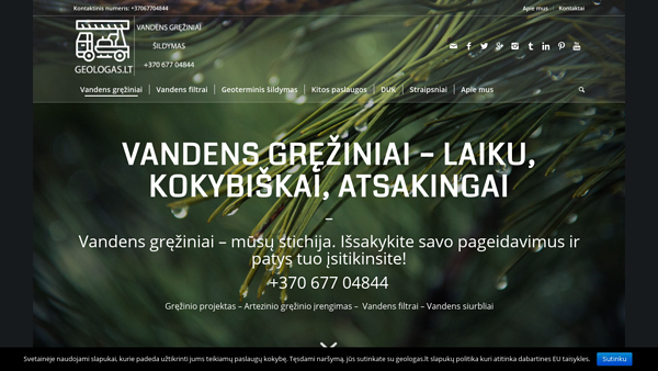 Vandens gręžiniai ir Arteziniai gręžiniai 