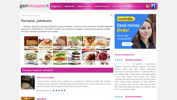 Geri receptai