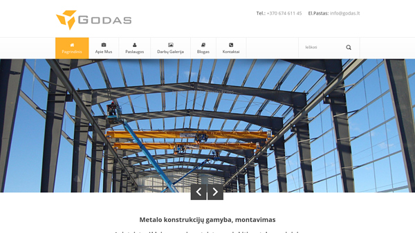 UAB Godas - metalo konstrukcijų gamyba, montavimas