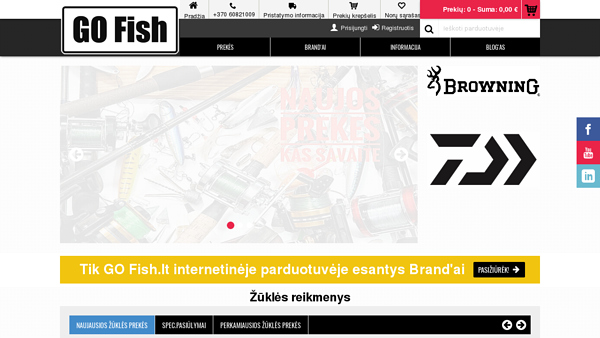 Žūklės reikmenys žvejui