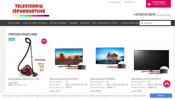 Televizoriai ir kita buitinė technika internetu