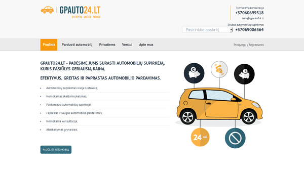Automobilio supirkimas ir pardavimas gpauto24.lt