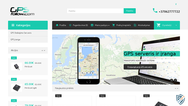 GPS Įranga ir GPS sekimo serveris
