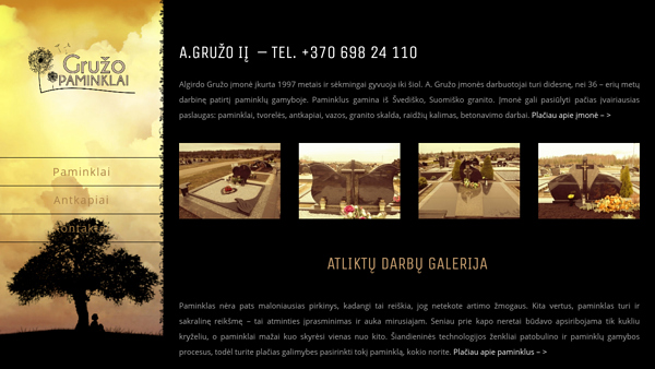 A. Gružo IĮ paminklai