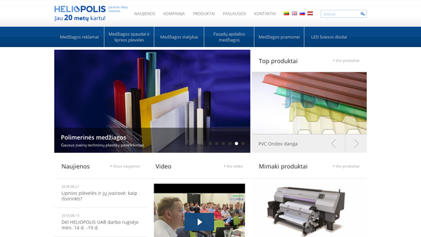 LED šviesos diodai, medžiagos reklamai, pramonei, statybai UAB „Heliopolis“
