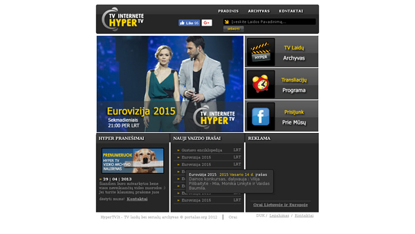 TV laidų vaizdo įrašai