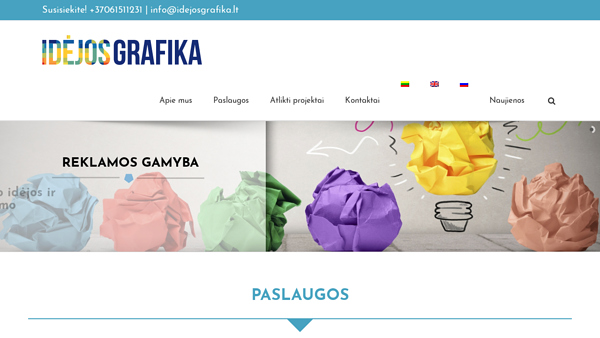 Idėjos grafika, UAB - Reklamos paslaugos