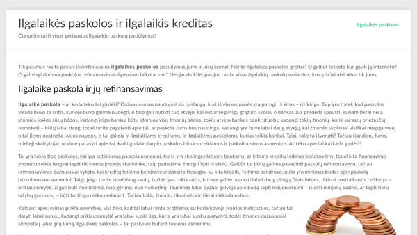 Ilgalaikės paskolos