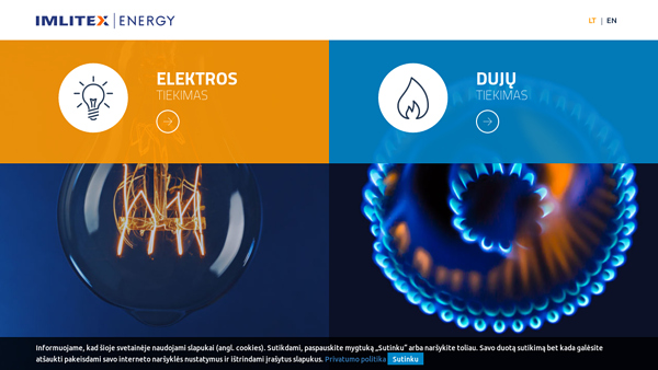 Elektros ir dujų tiekimas įmonėms - Imlitex Energy
