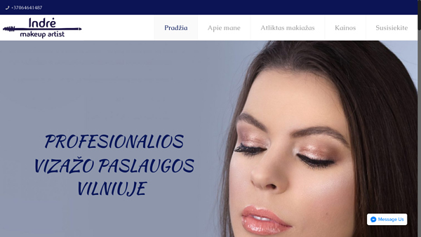 Indre Makeup Artist - makiažas Vilniuje