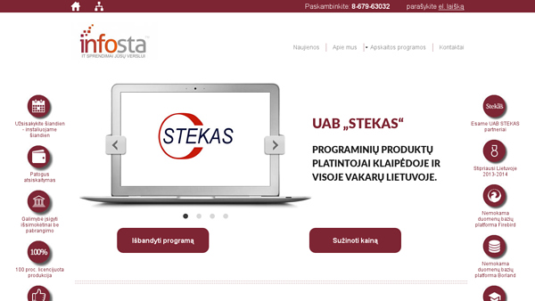 Buhalterinės apskaitos programos - STEKAS