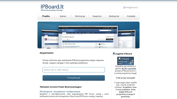 IP.Board paslaugos