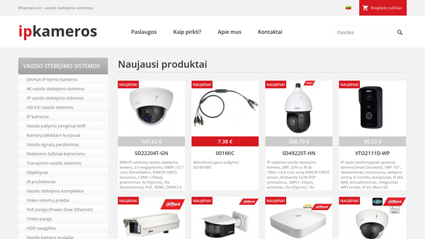 IP kameros, vaizdo stebėjimo sistemos