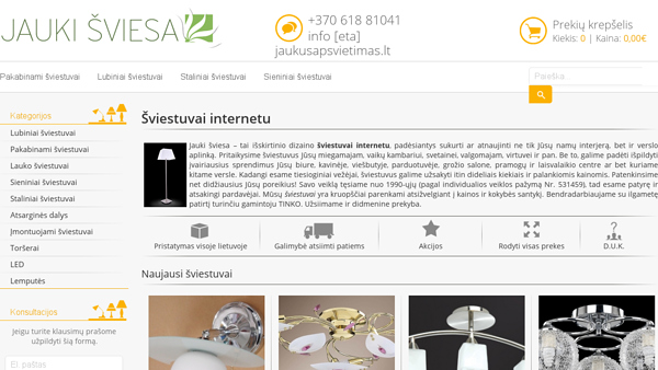 Šviestuvai internetu