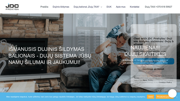 Dujinis šildymas balionais