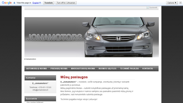 Mikroautobusu Nuoma Automobiliu nuoma Priekabu nuoma