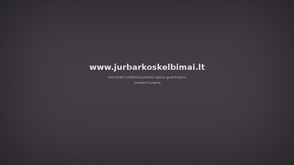 jurbarkoskelbimai.lt