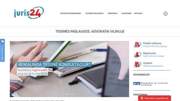 Teisinės paslaugos Vilniuje
