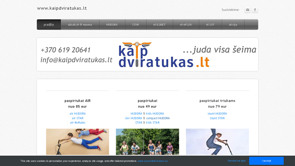 kaip dviratukas