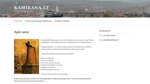 Kamikana - kaminų ir katilų valymas