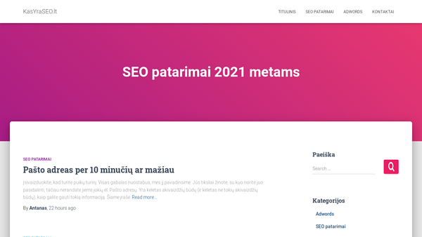 SEO patarimai