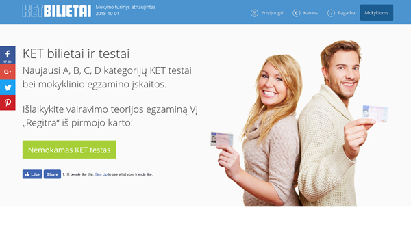Naujausi KET bilietai ir testai www.ketbilietai.lt
