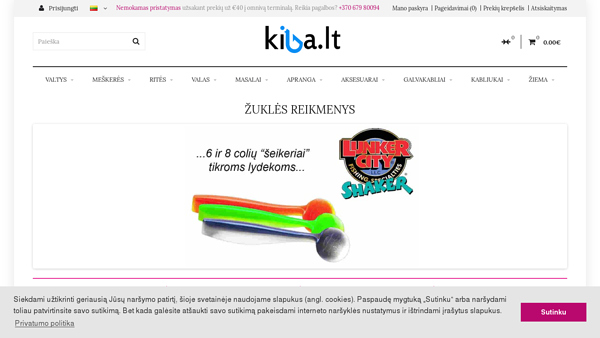 Žūklės reikmenys