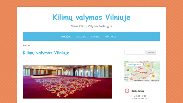 Kilimų ir kiliminės dangos valymas Vilniuje