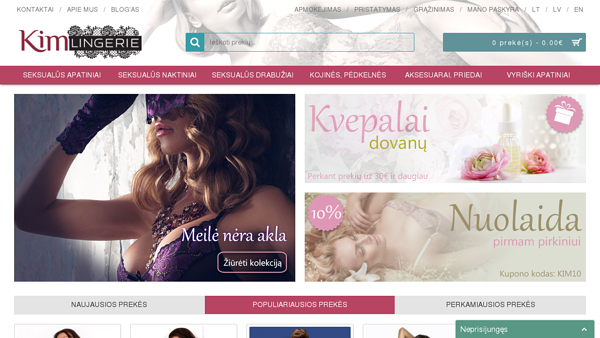 Kim Lingerie - Seksualus Apatinis Trikotažas