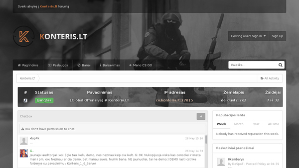 Konteris.lt counter-strike serverių tinklas