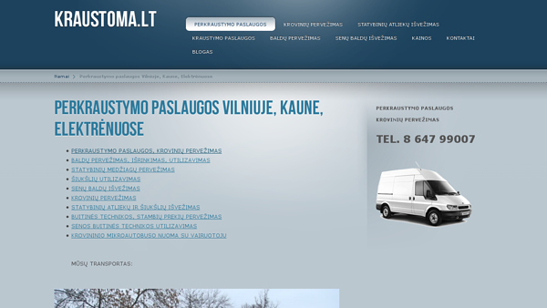 Perkraustymo paslaugos Vilniuje