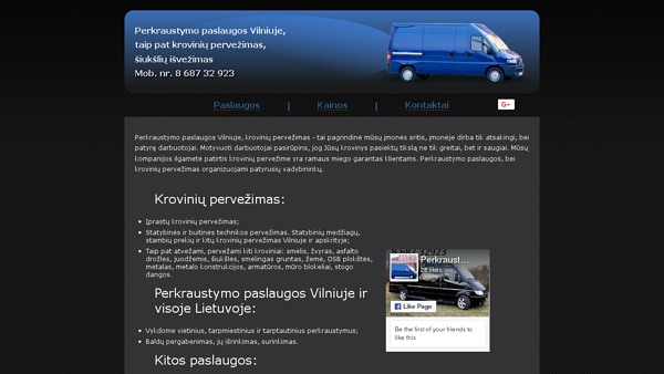 Krovinių pervežimas - perkraustymo paslaugos 