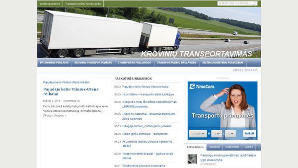 Transporto birža | Krovinių pervežimas | Kroviniai iš Europos