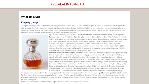 blogas apie kvepalus