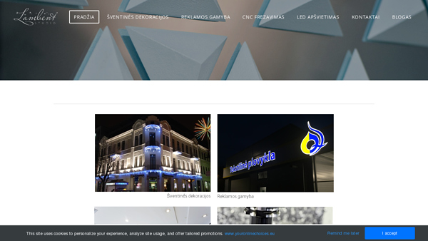 Šventinės dekoracijos, reklamos gamyba