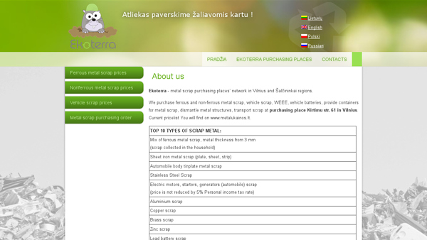Metalų laužo supirkimas