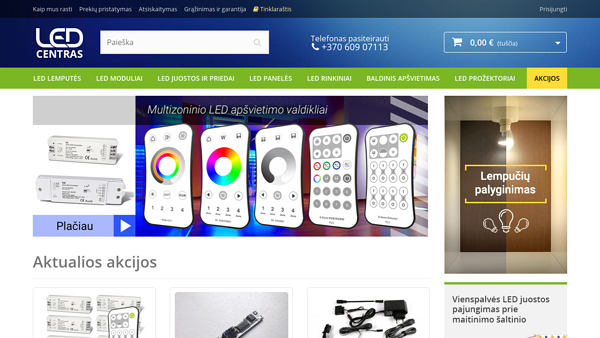 LED Centras