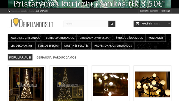 Led girliandos, girliandos internetu - Ledgirliandos.lt