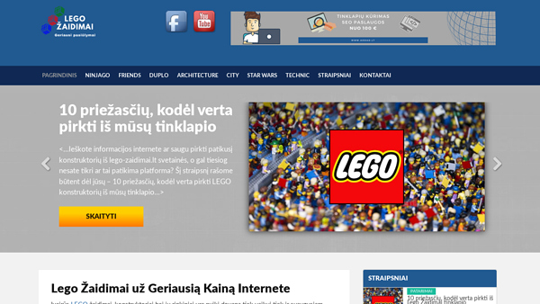 Lego Žaidimai Internetu už Geriausią kainą!