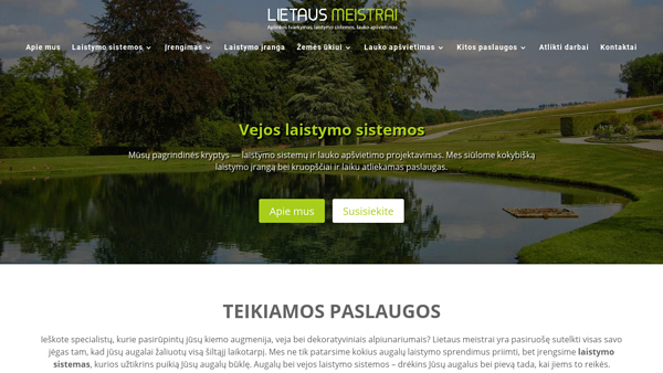 Laistymo sistemos žemės ūkiui