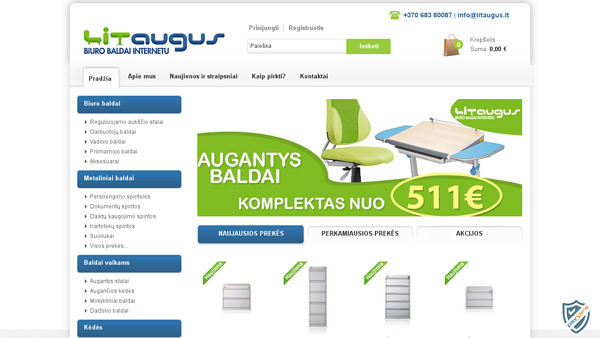 Biuro baldai internetu
