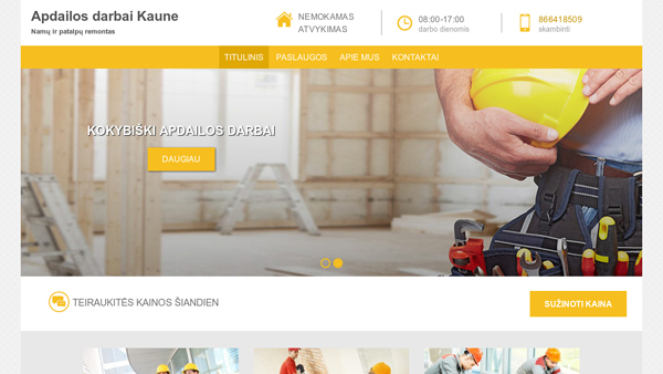 Ltcstatybas.lt - Apdailos darbai Kaune