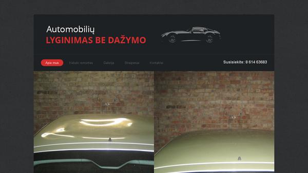 Automobilių lyginimas be dažymo