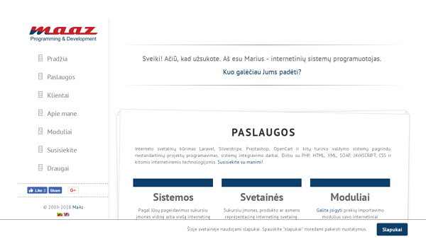 Programavimas PHP, tinklalapių kūrimas