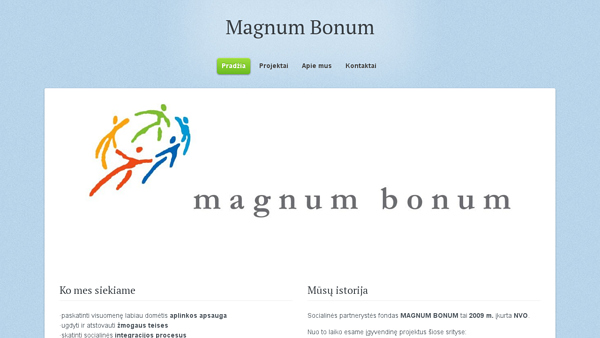 VšĮ „Socialinės partnerystės fondas MAGNUM BONUM“  