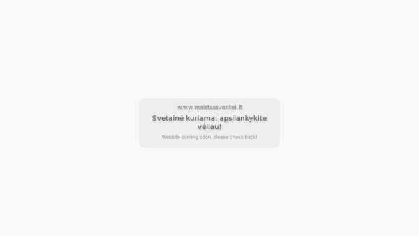 Maistas šventėms