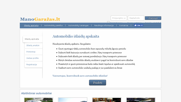 ManoGarazas.lt - naudinga kiekvienam vairuotojui